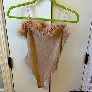 Lovers + Friends sparkly bodysuit